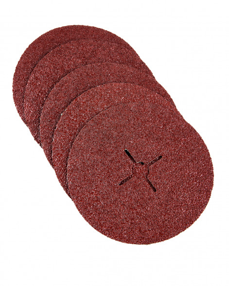 Круг фибровый шлифовальный для УШМ, P24, 115x22мм, 5шт Elitech 1820.166900