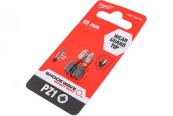 Бита Milwaukee SHOCKWAVE (2 шт; PZ1; 25 мм) 