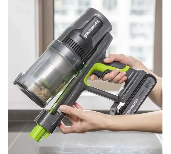 Пылесос беспроводной вертикальный аккумуляторный Greenworks 24В GD24SV без АКБ и ЗУ