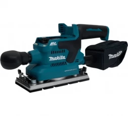  Шлифмашина вибрационная аккумуляторная  Makita LXT, BL, 18В, XPT, AWS, 93x228 мм, 4000-12000 об\м, ампл-2.0 мм, 1.5кг, кор,п\сборник, зажим, WUT01, без аккум. и з/у DBO381ZU