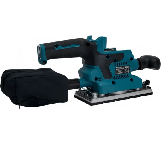  Шлифмашина вибрационная аккумуляторная  Makita LXT, BL, 18В, XPT, AWS, 93x228 мм, 4000-12000 об\м, ампл-2.0 мм, 1.5кг, кор,п\сборник, зажим, WUT01, без аккум. и з/у DBO381ZU