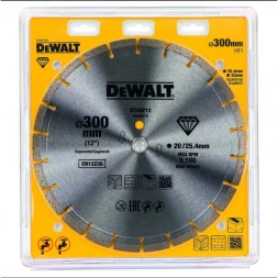 Диск алмазный сегментный универсальный DEWALT DT40212, 300 x 25.4, (кольцо 20 мм, в комплекте)