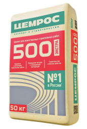 Цемент Цемрос ЦЕМ II/А-Ш 42,5Н, М-500, Д20, 50 кг