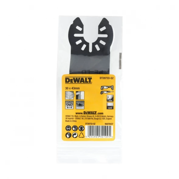 Полотно DEWALT DT20733 Fastcut, для реноватора, по дереву, 30 x 43 мм 