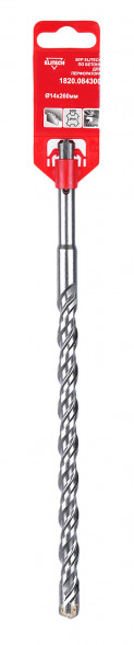 Квадробур с двойной спиралью по бетону (14x260 мм; SDS+) Elitech 1820.084300