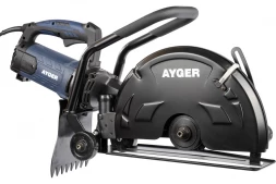 Резчик по бетону электрический AYGER AWC355/2700 сухой и мокрый рез 