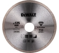 Диск алмазный сплошной по керамике DEWALT DT3713, 125 x 22.2 мм, h=5