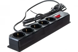 Сетевой фильтр АYGER ПВС 3x0,75 ГОСТ 3500Вт 5гнезд 5м с выключателем 