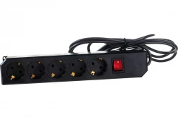 Сетевой фильтр АYGER ПВС 3x0,75 ГОСТ 3500Вт 5гнезд 5м с выключателем 