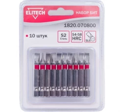 Набор бит Elitech 1820.070800 