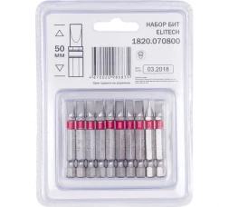 Набор бит Elitech 1820.070800 