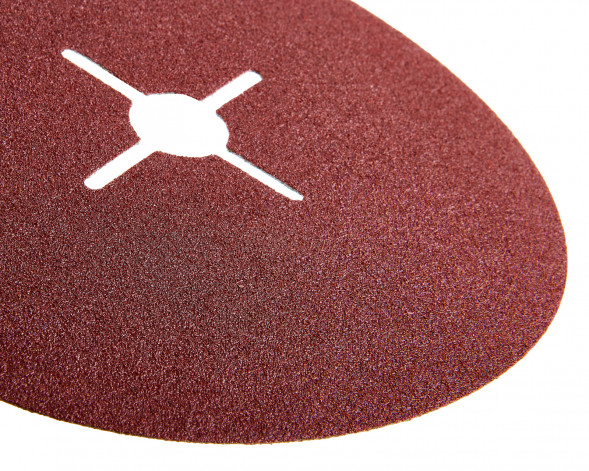 Круг фибровый шлифовальный для УШМ, P80, 115x22мм, 5шт Elitech 1820.167200