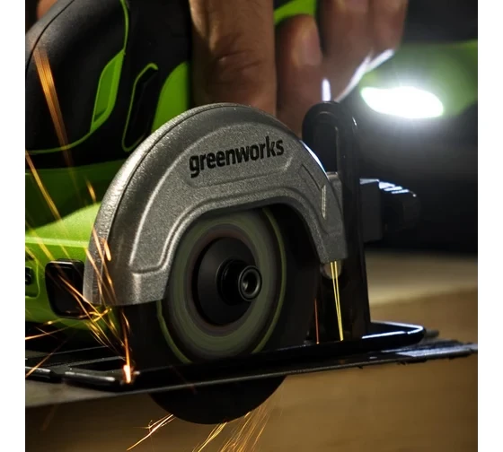 Мини-пила дисковая аккумуляторная Greenworks GD24UCS без АКБ и ЗУ