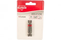  Биты (2 шт; SL5; 50 мм; S2; 54-58 HRC) Elitech 1820.071700