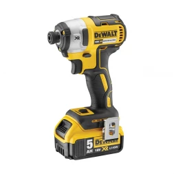  Шуруповерт аккумуляторный DEWALT DCF887P2, 18 В, 205 Нм, 3800 уд/мин, с 2 АКБ 5 Ач и ЗУ, в кейсе (DCF887P2-QW)