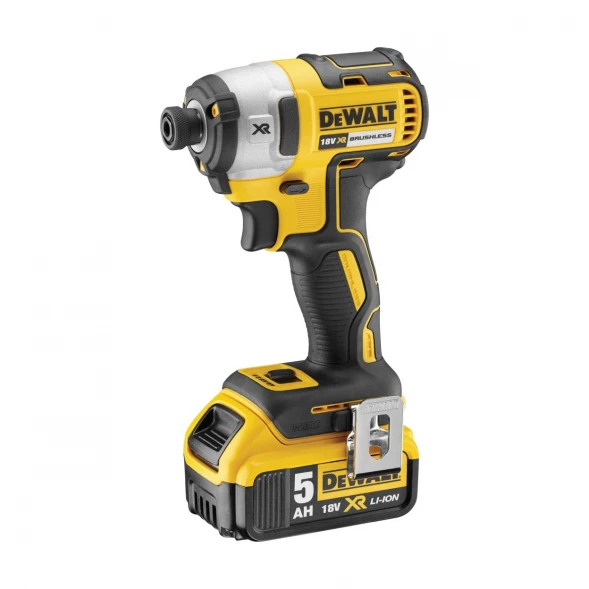  Шуруповерт аккумуляторный DEWALT DCF887P2, 18 В, 205 Нм, 3800 уд/мин, с 2 АКБ 5 Ач и ЗУ, в кейсе (DCF887P2-QW)