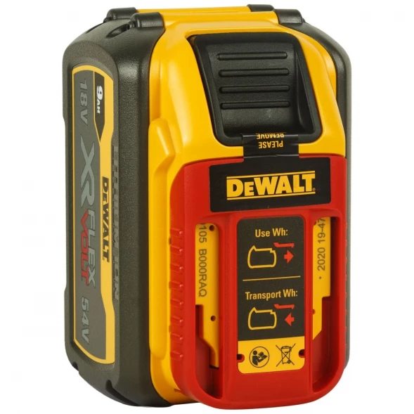 Аккумулятор DEWALT FLEXVOLT DCB547, Li-Ion, 18/54 В, 9/3 Ач 