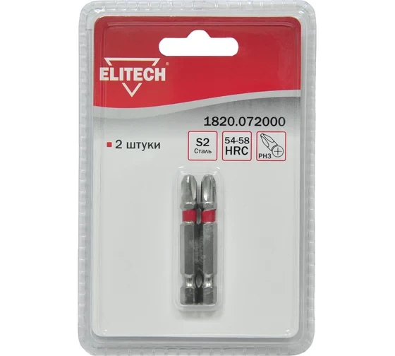 Набор бит Elitech 1820.072000 