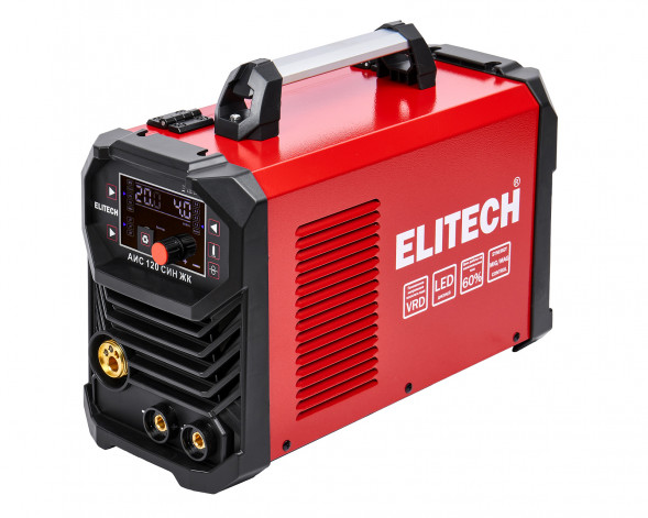Сварочный инвертор Elitech АИС 120 СИН ЖК, MIG/MAG 