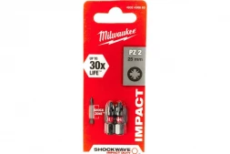Бита Milwaukee SHOCKWAVE (2 шт; PZ2; 25 мм) 