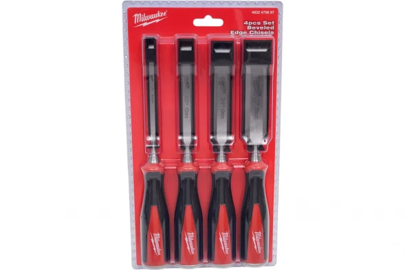 Набор плоских стамесок Milwaukee 4 ед. 