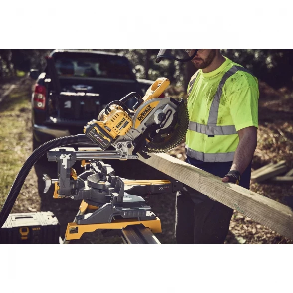  Торцовочная пила аккумуляторная DEWALT DCS727N, 54 В, 250 мм, 4300 об/мин, без АКБ и ЗУ (DCS727N-XJ)