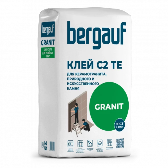 Клей для керамогранита Bergauf Granit, 25 кг