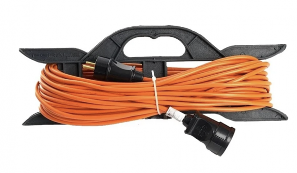 Удлинитель ПВС АYGER 3x1,5 на рамке 30м (С/з)