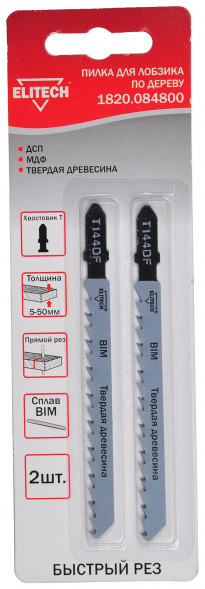 Полотно пильное T144DF, 2 шт Elitech 1820.084800 