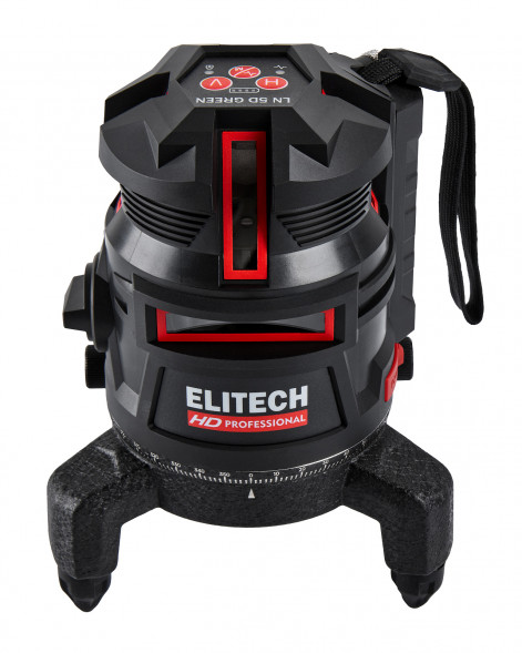 Лазерный нивелир Elitech HD LN 5D green