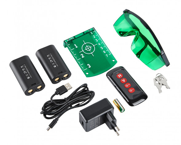 Лазерный нивелир Elitech HD LN 5D green