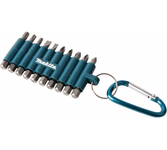 Набор бит Makita D-65028 10 шт с карабином 