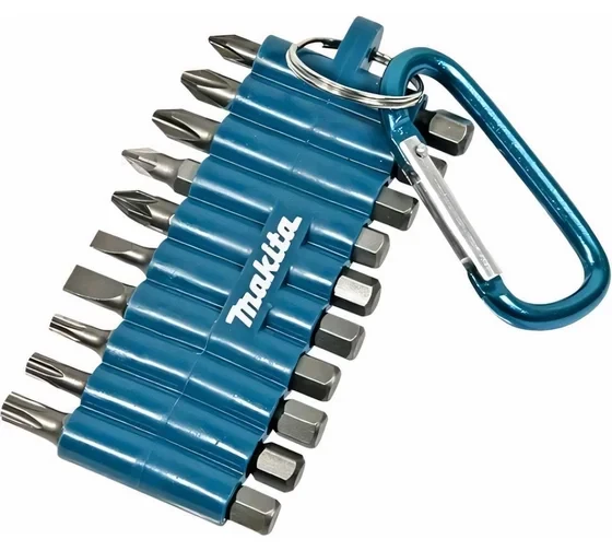Набор бит Makita D-65028 10 шт с карабином 