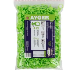 Система выравнивания плитки зажим AYGER, 1.5 мм, 500 шт 