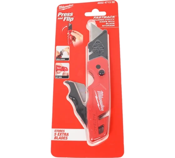 Нож складной Fastback Milwaukee с отсеком для хранения лезвий