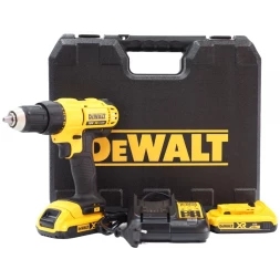Дрель-шуруповерт аккумуляторная DEWALT DCD771D2, 18 В, 1500 об/мин, с 2 АКБ 2 Ач и ЗУ, в кейсе 