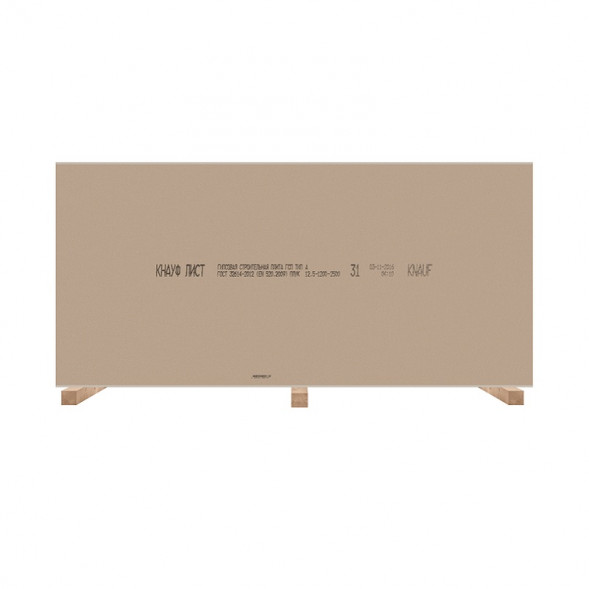 Гипсокартон Knauf 2500х1200х12,5 мм