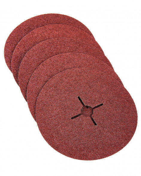 Круг фибровый шлифовальный для УШМ, P40, 150x22мм, 5шт Elitech 1820.168000 