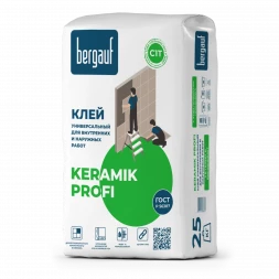 Клей для плитки Bergauf Keramik Profi, 25 кг