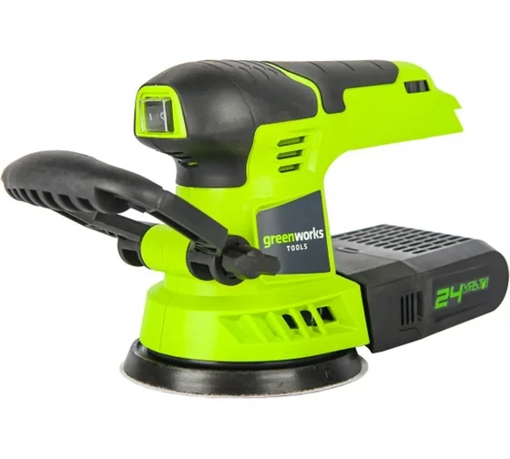 Шлифовальная машина эксцентриковая G24 24V Greenworks G24ROS