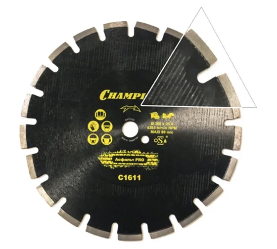 Диск алмазный асфальт PRO ASPHAFIGHT (300х25.4х10 мм) Champion C1611