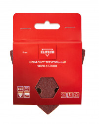 Шлифлист треугольный P80, 5 шт Elitech 1820.157000 