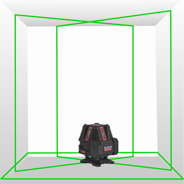 Лазерный нивелир Elitech HD LN 8D green
