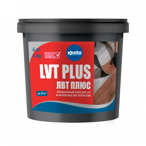 Клеи паркетные и специальные Kesto LVT Plus 4 кг.