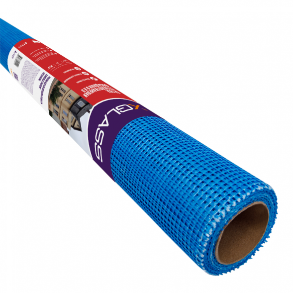 Сетка фасадная XGLASS 5х5 мм, 1х20 м, 160 гр/м2