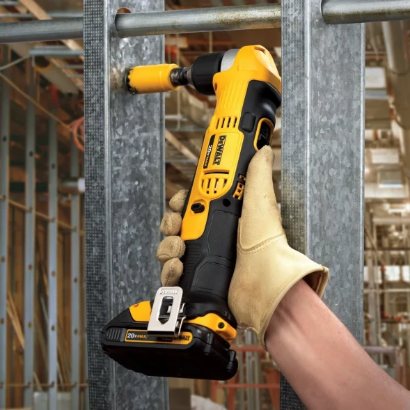  Дрель угловая аккумуляторная DEWALT DCD740NT, 18 В, 2000 об/мин, без АКБ и ЗУ, в кейсе TSTAK