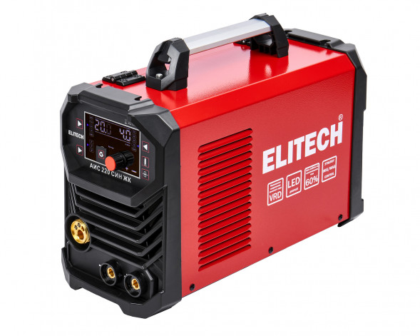 Сварочный инвертор Elitech АИС 220 СИН ЖК, MIG/MAG