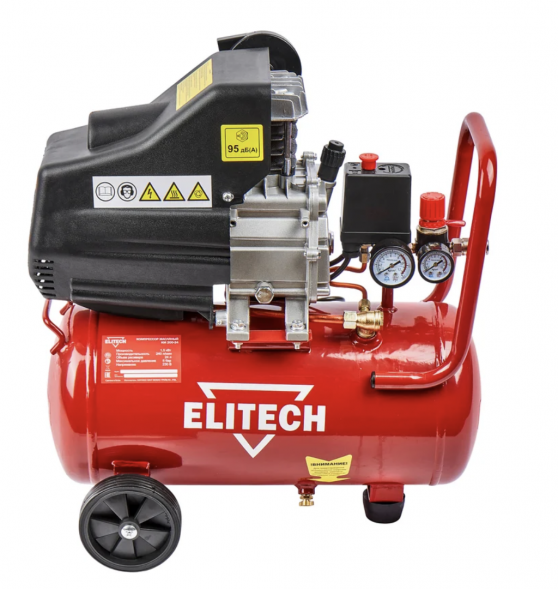 Компрессор коаксиальный масляный Elitech ДМ КМ 200-24