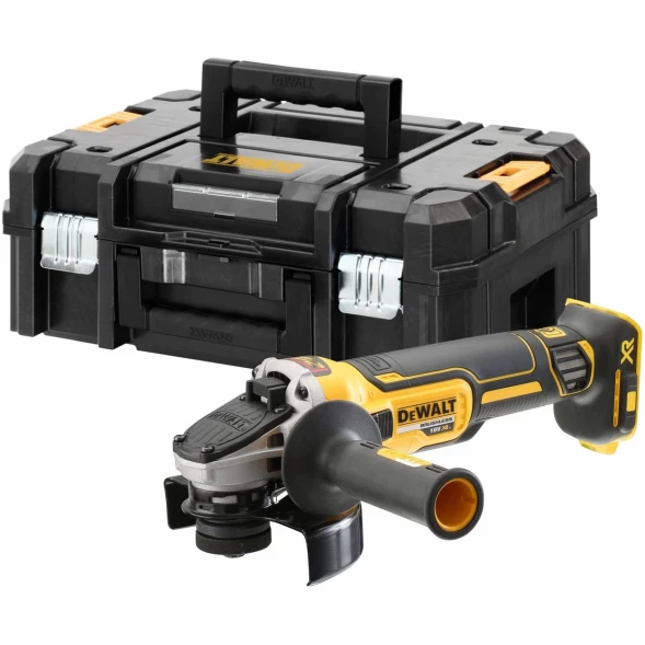  Угловая шлифмашина аккумуляторная DEWALT DCG405NT, 18 В, 125 мм, 9000 об/мин, без АКБ и ЗУ, в кейсе TSTAK (DCG405NT-XJ)