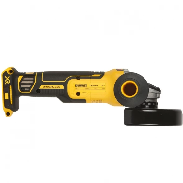  Угловая шлифмашина аккумуляторная DEWALT DCG405NT, 18 В, 125 мм, 9000 об/мин, без АКБ и ЗУ, в кейсе TSTAK (DCG405NT-XJ)